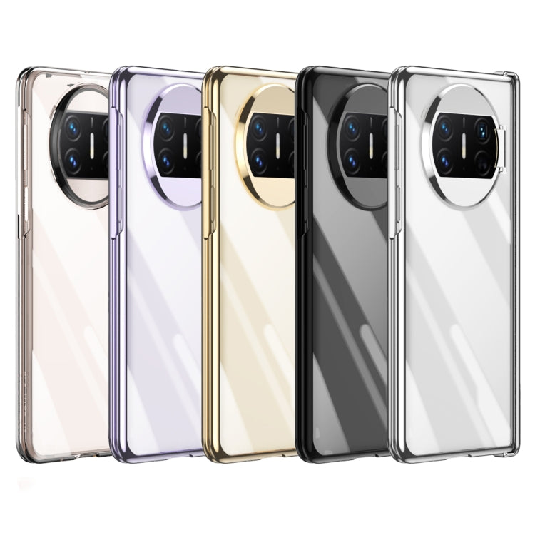 For Huawei Mate X3 Electroplating PC Folding Phone Case with Hinge(Black) - Huawei Cases by buy2fix | Online Shopping UK | buy2fix