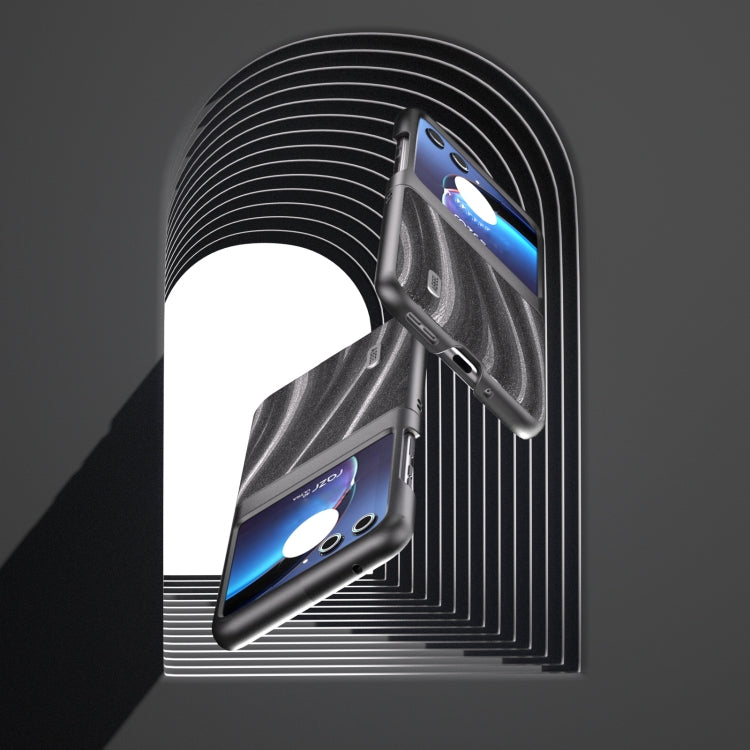 For Motorola Razr 40 Ultra ABEEL Galactic Pattern Protective Phone Case(Grey) by buy2fix