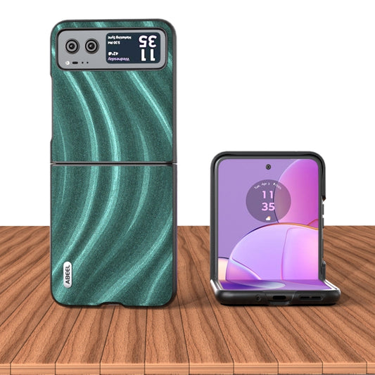 For Motorola Razr 40 ABEEL Galactic Pattern Protective Phone Case(Green) by buy2fix