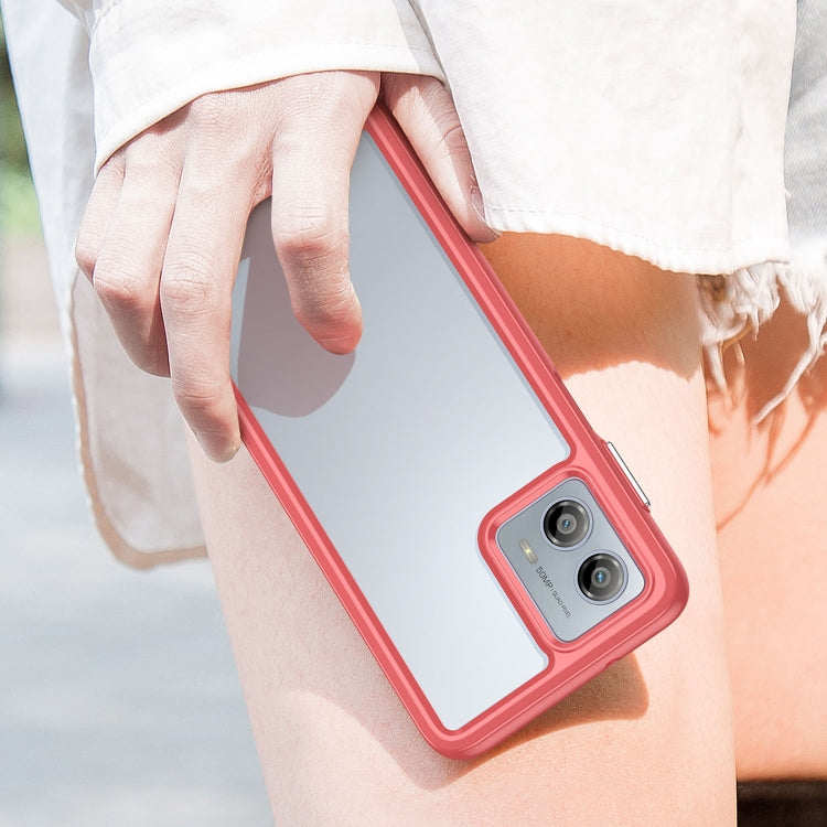 For Motorola Moto G53 5G Colorful Series Acrylic Hybrid TPU Phone Case(Red) by buy2fix