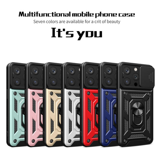 For iPhone 16 Pro Sliding Camera Cover Design TPU+PC Phone Case(Green) by buy2fix