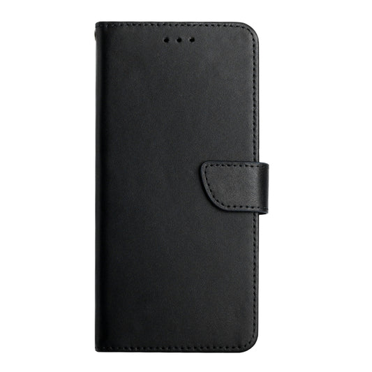 For iPhone 15 Pro Genuine Leather Fingerprint-proof Flip Phone Case(Black) - iPhone 15 Pro Cases by buy2fix | Online Shopping UK | buy2fix