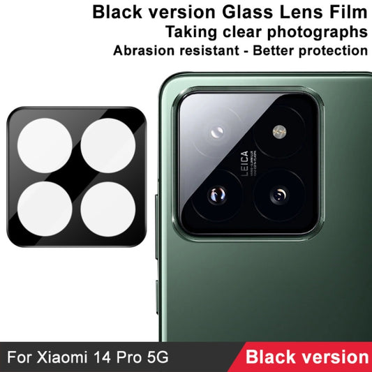 For Xiaomi 14 Pro 5G IMAK Rear Camera Lens Glass Film Black Version by imak