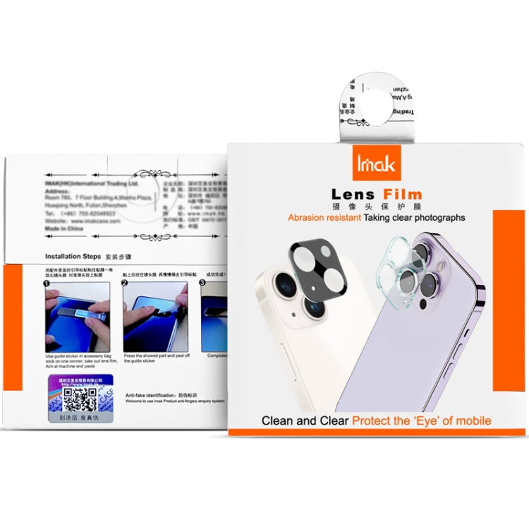For Xiaomi 14 Pro 5G IMAK Rear Camera Lens Glass Film Black Version by imak