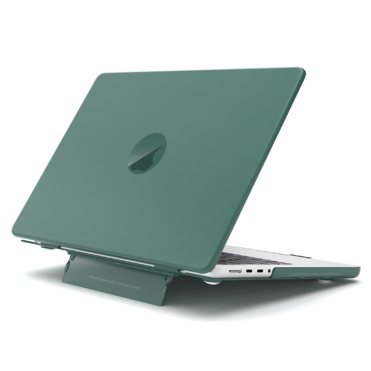 For Macbook Air 15.3 A3114 / M4 A3241 Frosted Translucent Laptop Protective Case(Dark Green) - MacBook Air Cases by buy2fix | Online Shopping UK | buy2fix
