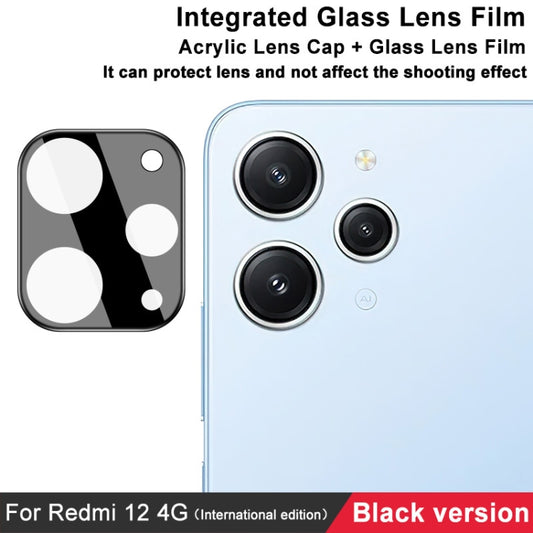 For Xiaomi Redmi 12 4G Global imak High Definition Integrated Glass Lens Film Black Version by imak