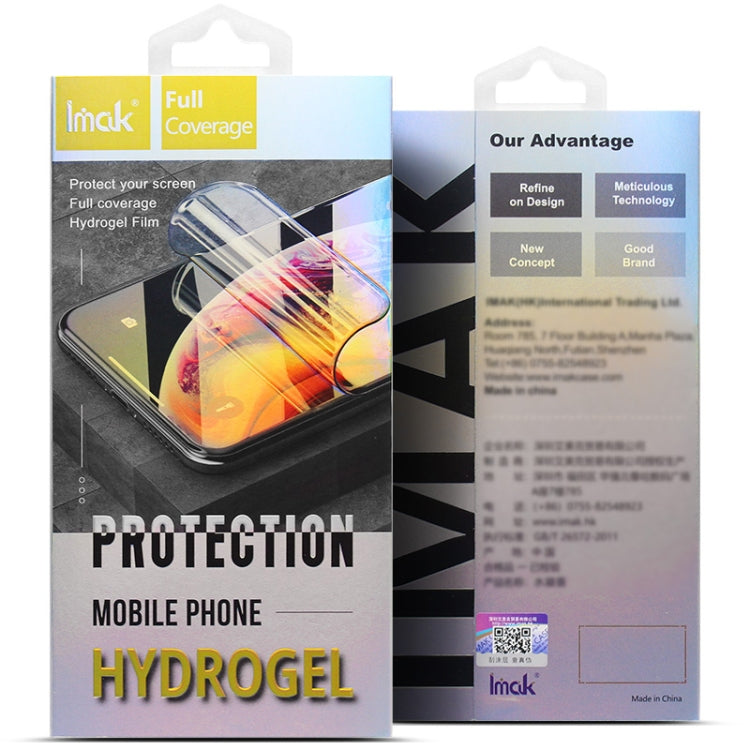 For vivo X Flip 1 Sets imak Curved Full Screen Hydrogel Film (Screen+Back) by imak