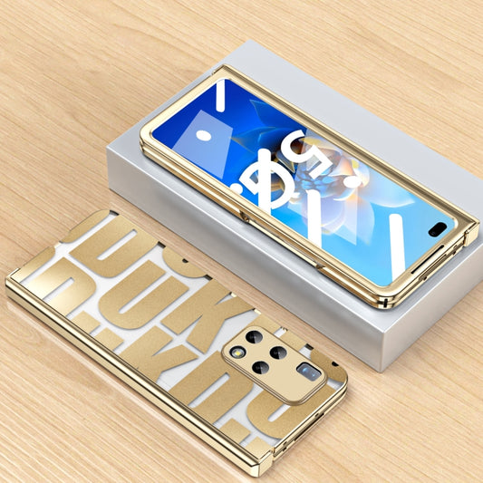 For Huawei Mate X2 Integrated Electroplating Folding Phone Case with Hinge(Tyrant Gold) - Huawei Cases by buy2fix | Online Shopping UK | buy2fix