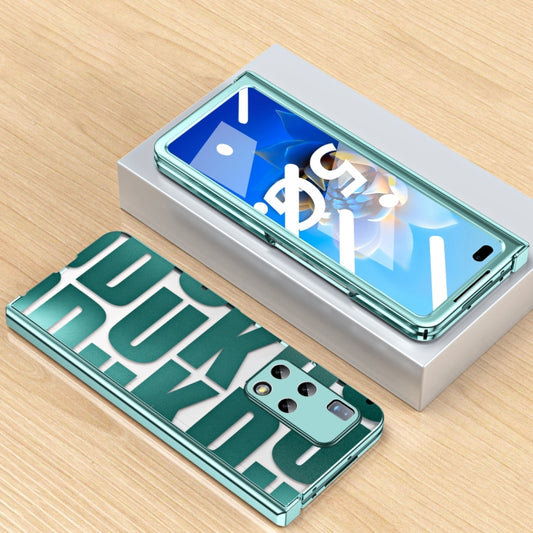 For Huawei Mate X2 Integrated Electroplating Folding Phone Case with Hinge(Green) - Huawei Cases by buy2fix | Online Shopping UK | buy2fix