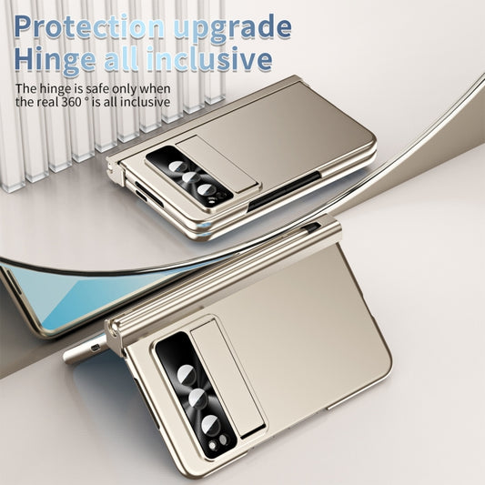 For Google Pixel Fold Integrated Electroplating PC Folding Phone Case(Gold) by buy2fix