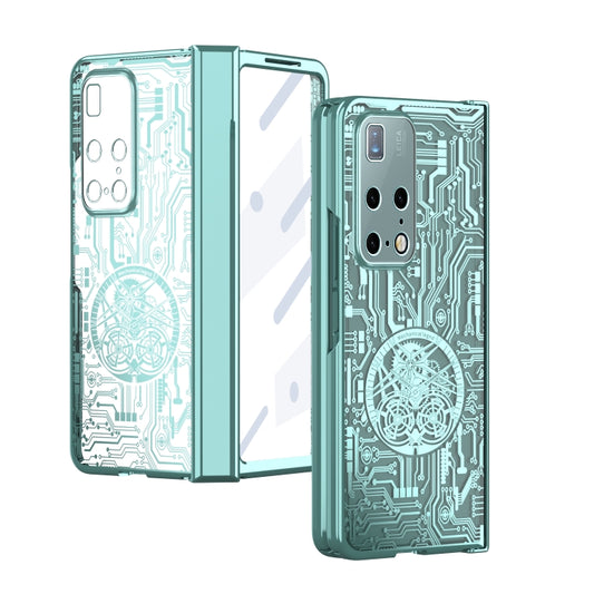 For Huawei Mate X2 Mechanical Legend Integrated Electroplating All-inclusive Phone Case(Green) - Huawei Cases by buy2fix | Online Shopping UK | buy2fix