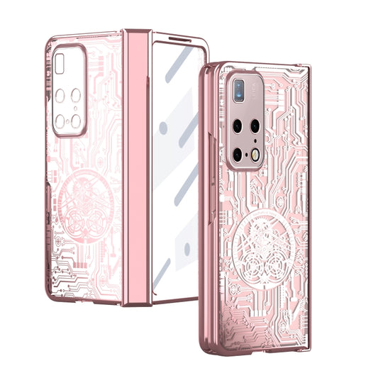 For Huawei Mate X2 Mechanical Legend Integrated Electroplating All-inclusive Phone Case(Rose Gold) - Huawei Cases by buy2fix | Online Shopping UK | buy2fix