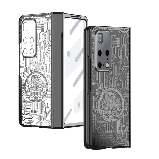 For Huawei Mate X2 Mechanical Legend Integrated Electroplating All-inclusive Phone Case(Black) - Huawei Cases by buy2fix | Online Shopping UK | buy2fix