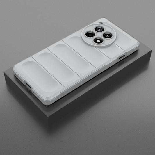 For OnePlus Ace 3 5G Magic Shield TPU + Flannel Phone Case(Grey) by buy2fix