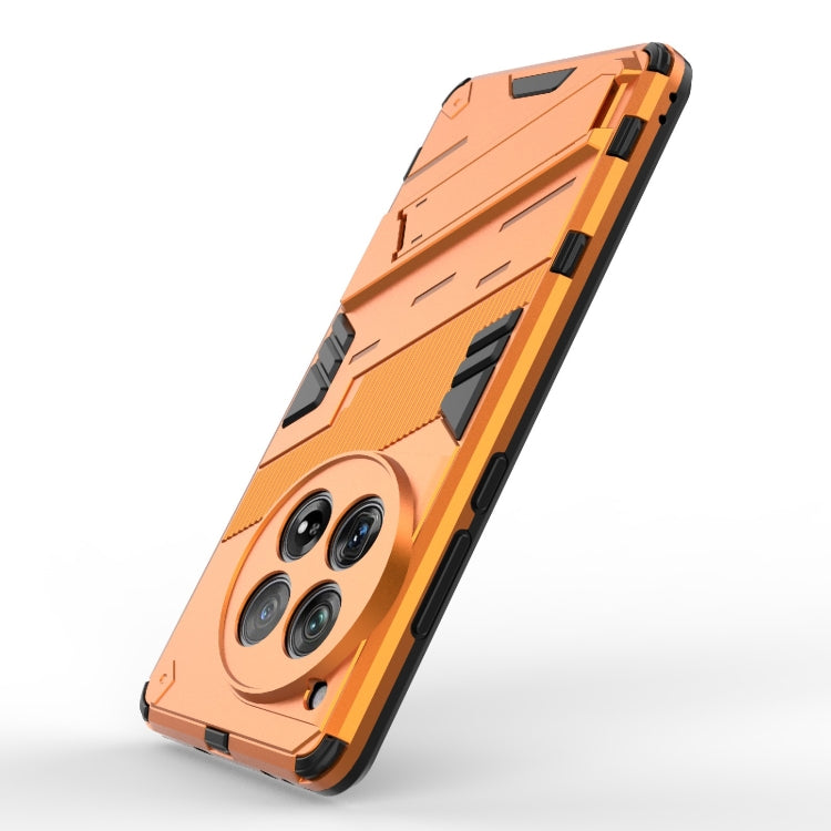 For OnePlus 12 5G Punk Armor 2 in 1 PC + TPU Phone Case with Holder(Orange) - OnePlus Cases by buy2fix | Online Shopping UK | buy2fix