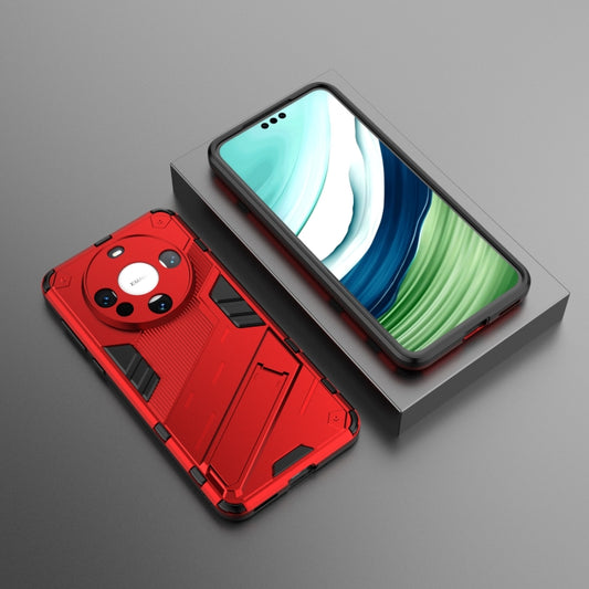 For Huawei Mate 60 Punk Armor 2 in 1 PC + TPU Phone Case with Holder(Red) by buy2fix