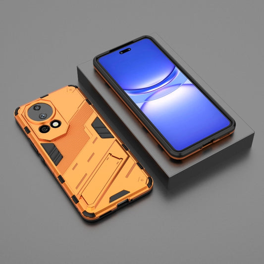 For Huawei nova 12 Pro Punk Armor 2 in 1 PC + TPU Phone Case with Holder(Orange) by buy2fix