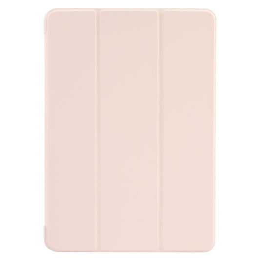 For Huawei MatePad SE 11 GEBEI 3-folding Holder Shockproof Flip Leather Tablet Case(Pink) - Huawei by GEBEI | Online Shopping UK | buy2fix