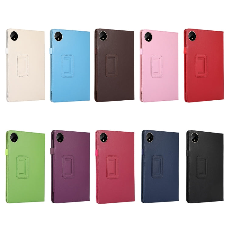 For Huawei MatePad Pro 11 2024 Litchi Texture Leather Tablet Case with Holder(Dark Blue) by buy2fix