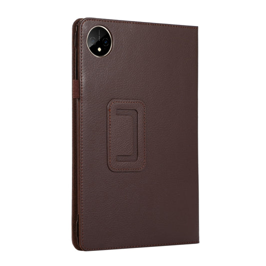 For Huawei MatePad Pro 11 2024 Litchi Texture Leather Tablet Case with Holder(Brown) by buy2fix