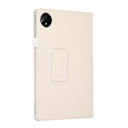 For Huawei MatePad Pro 11 2024 Litchi Texture Leather Tablet Case with Holder(White) by buy2fix
