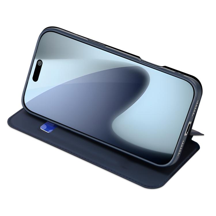 For iPhone 17 Pro Max DUX DUCIS Skin Pro Series Flip Leather Phone Case(Blue) - iPhone 17 Pro Max Cases by DUX DUCIS | Online Shopping UK | buy2fix
