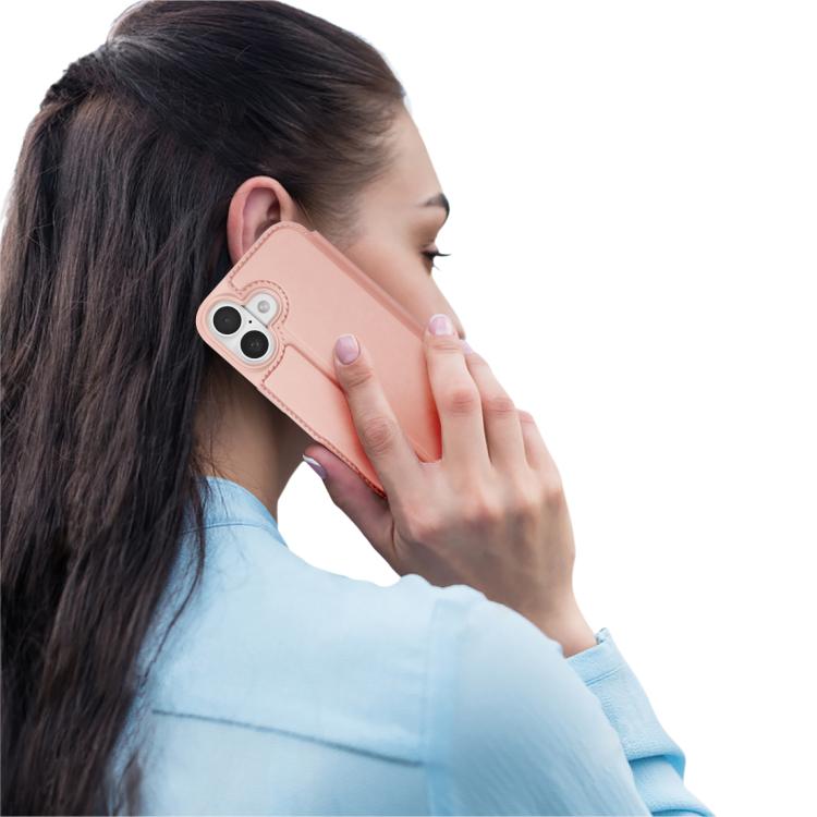 For iPhone 17 DUX DUCIS Skin Pro Series Flip Leather Phone Case(Rose Gold) - iPhone 17 Cases by DUX DUCIS | Online Shopping UK | buy2fix