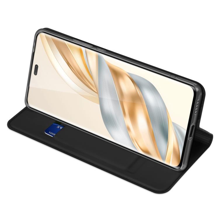 For Honor Magic7 Lite / X9c DUX DUCIS Skin Pro Series Flip Leather Phone Case(Black) - Honor Cases by DUX DUCIS | Online Shopping UK | buy2fix