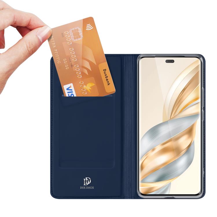 For Honor Magic7 Lite / X9c DUX DUCIS Skin Pro Series Flip Leather Phone Case(Blue) - Honor Cases by DUX DUCIS | Online Shopping UK | buy2fix