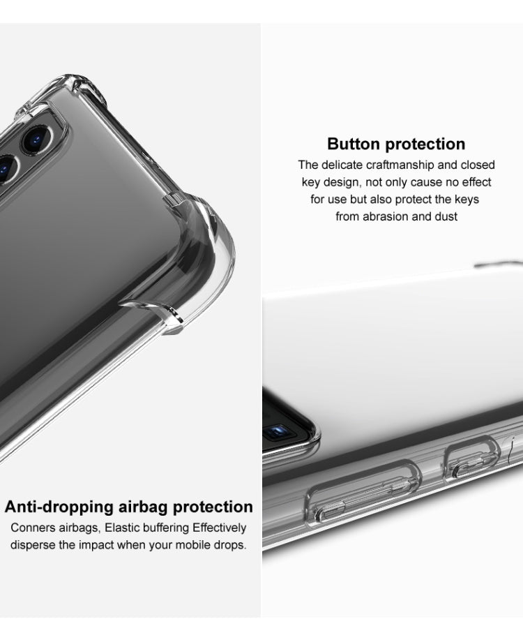 For Sony Xperia 1 II IMAK Full Coverage Shockproof TPU Protective Case(Transparent Black) - Sony Cases by imak | Online Shopping UK | buy2fix