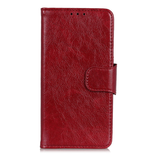 For iPhone 16 Plus Nappa Texture Leather Case(Red) by buy2fix
