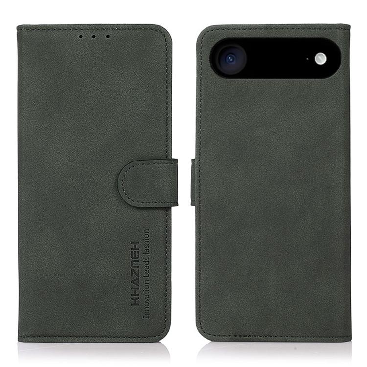 For iPhone 17 Air KHAZNEH Matte Texture Leather Phone Case(Green) - iPhone 17 Air Cases by buy2fix | Online Shopping UK | buy2fix