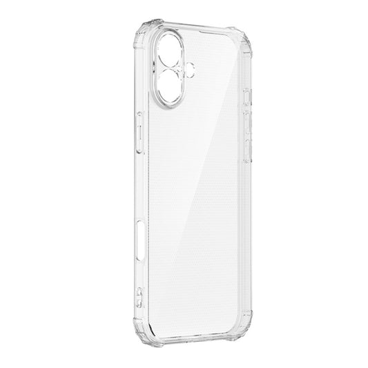 For iPhone 16 Plus Four-Corner Shockproof Clear TPU Phone Case(Transparent) by buy2fix