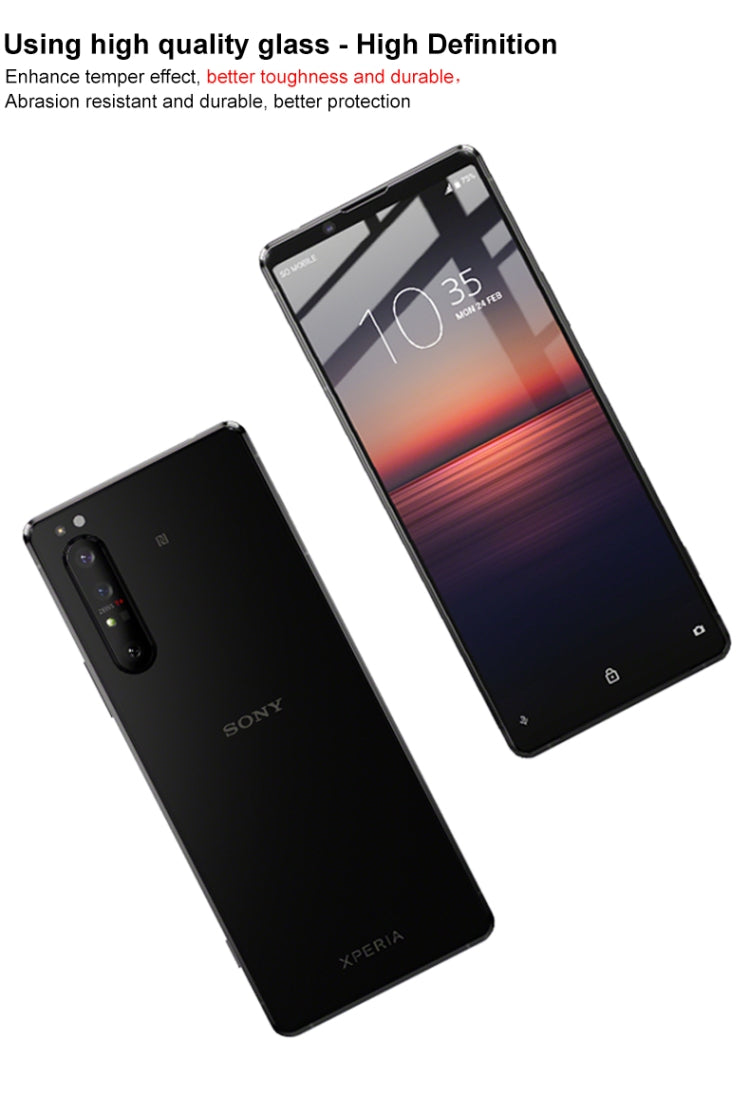 For Sony Xperia 1 II IMAK Pro+ Series Full Screen Tempered Glass Film by imak