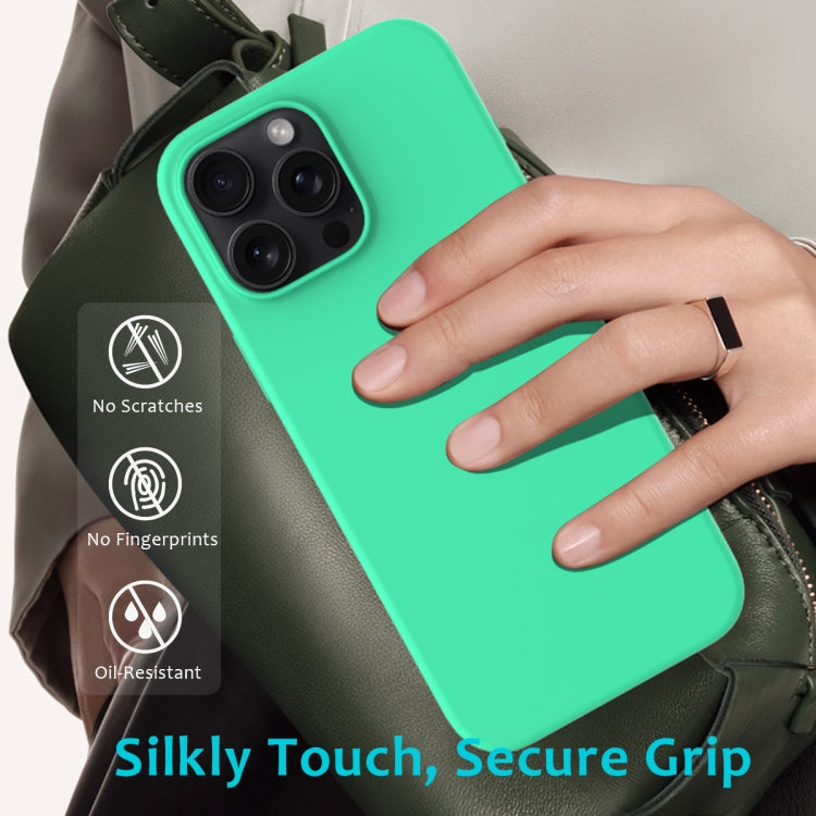 For iPhone 16 Pro Solid Color Silicone Phone Case(Green) by buy2fix