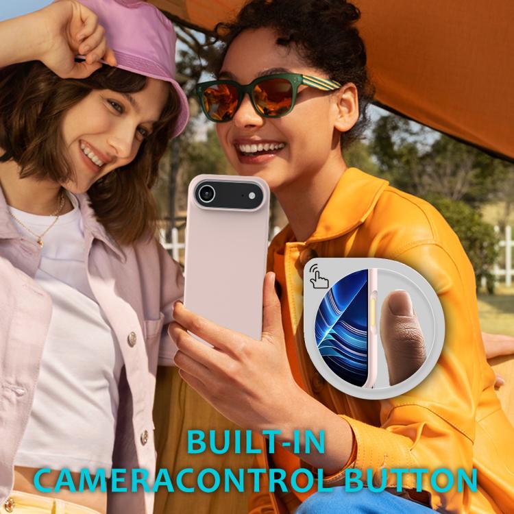 For iPhone Air Solid Color Silicone Phone Case(Sand Pink) - iPhone Air Cases by buy2fix | Online Shopping UK | buy2fix