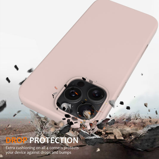 For iPhone 16 Pro Max Shockproof Silicone Magsafe Phone Case(Sand Pink) by buy2fix