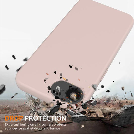 For iPhone 16e Shockproof Silicone Magsafe Phone Case(Sand Pink) - iPhone 16e Cases by buy2fix | Online Shopping UK | buy2fix