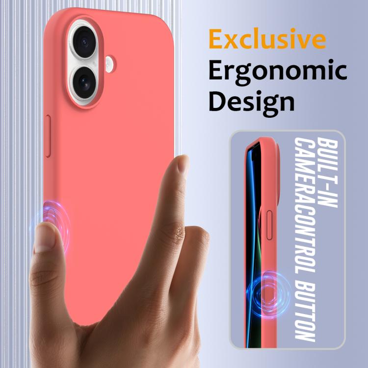 For iPhone 17 Shockproof Silicone Magsafe Phone Case(Pink Orange) - iPhone 17 Cases by buy2fix | Online Shopping UK | buy2fix