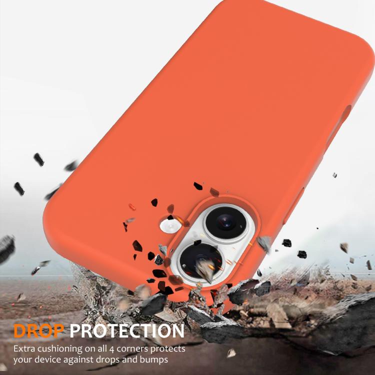 For iPhone 17 Shockproof Silicone Magsafe Phone Case(Gold Orange) - iPhone 17 Cases by buy2fix | Online Shopping UK | buy2fix
