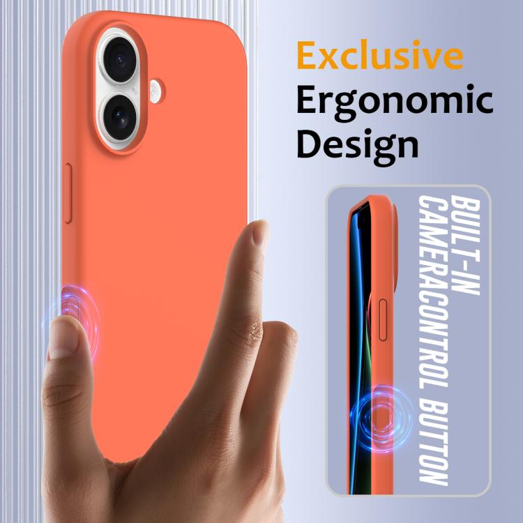 For iPhone 17 Shockproof Silicone Magsafe Phone Case(Gold Orange) - iPhone 17 Cases by buy2fix | Online Shopping UK | buy2fix