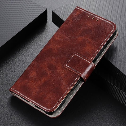 For iPhone 16e Retro Crazy Horse Texture Horizontal Flip Leather Phone Case(Brown) by buy2fix