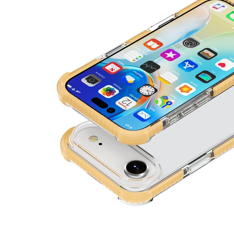 For iPhone Air Four-corner Shockproof TPU Hybrid Acrylic Phone Case(Gold) - iPhone Air Cases by buy2fix | Online Shopping UK | buy2fix