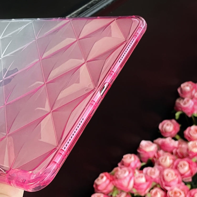 For iPad Air 11 2025 / 2024 Gradient Diamond Plaid TPU Tablet Case(Gradient Pink) by buy2fix
