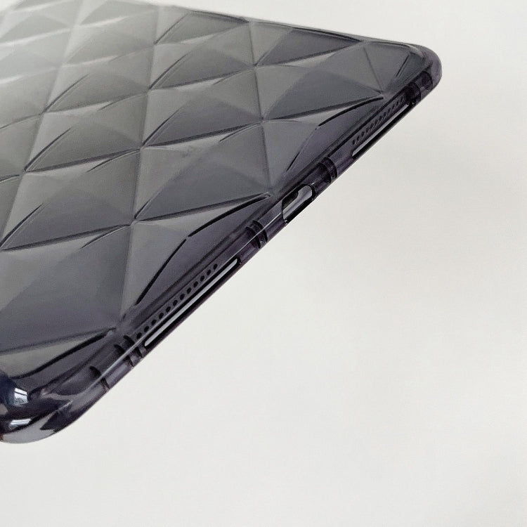 For iPad Air 11 2025 / 2024 Gradient Diamond Plaid TPU Tablet Case(Gradient Black) by buy2fix