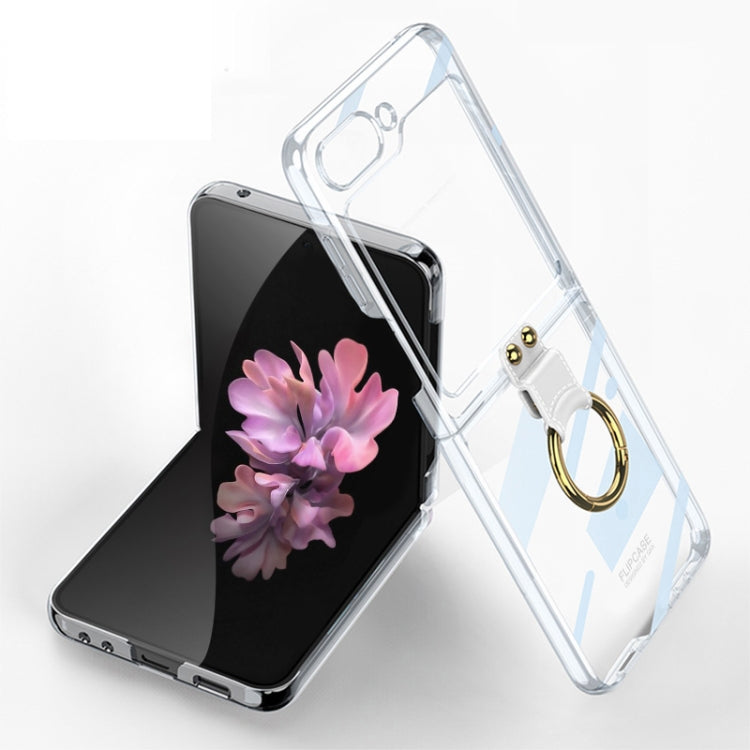 For Samsung Galaxy Z Flip6 / Flip7 FE GKK Electroplating Phone Case with Ring(Transparent) - Galaxy Z Flip6 5G Cases by GKK | Online Shopping UK | buy2fix