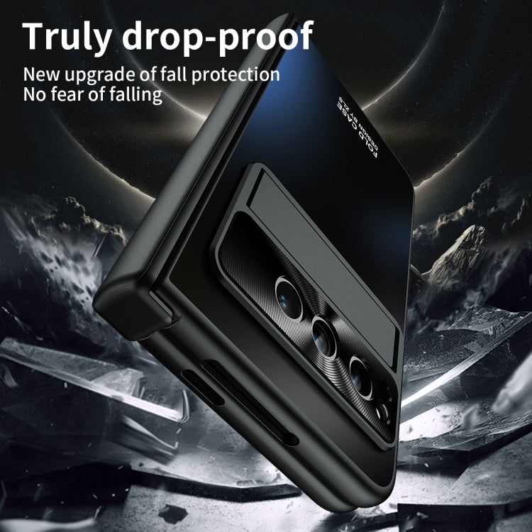 For Google Pixel Fold Integrated Electroplating Folding All-inclusive Phone Case(Black) by buy2fix
