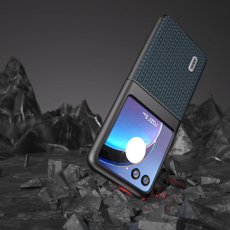 For Motorola Razr 40 Ultra Genuine Luxury ABEEL Black Edge Phone Case(Royal Blue) by buy2fix
