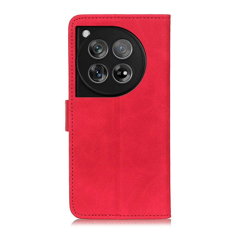 For OnePlus 12 KHAZNEH Retro Texture Leather Phone Case(Red) - OnePlus Cases by buy2fix | Online Shopping UK | buy2fix