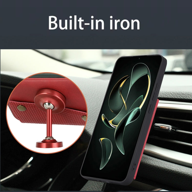 For Xiaomi 13T / Redmi K60 Ultra Double Buckle Card Slots Magnetic Phone Case(Black) - Xiaomi Cases by buy2fix | Online Shopping UK | buy2fix